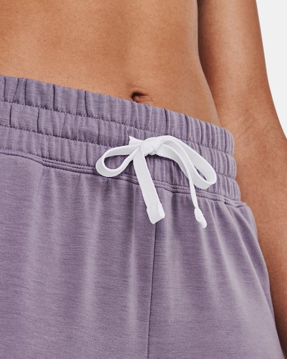 Pantalones de entrenamiento UA Rival Terry para Mujer, Purple, pdpMainDesktop image number 3
